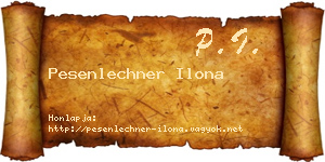 Pesenlechner Ilona névjegykártya